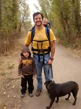 Family on hike